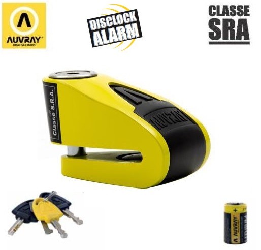 Bloque disque alarme Auvray B-Lock 10 SRA 120db électronique en acier