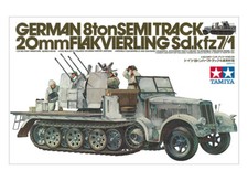 Tamiya Model Kit German Half-Track 20mm Flakvierling Sd.Kfz.7/1 1:35 35050