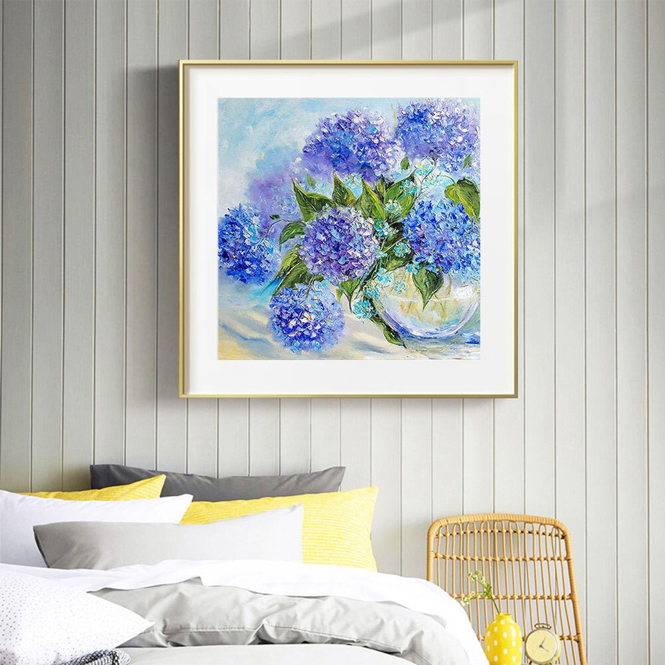 DIY Painting Kit Flower Series Canvas Painting Kits Colorful for Home