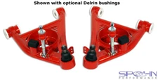 Spohn 782-G-DEL 1978-87 GM G-Body Tubular Front Lower A-Arms -Delrin Bushing-BLK