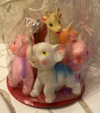 Vintage- Brand new - 6 rubber squeaky toys