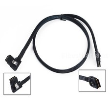 SAS Disk Right Angled Mini SAS 36pin SFF-8087 to 8087 36pin Data Raid Cable 0.8M