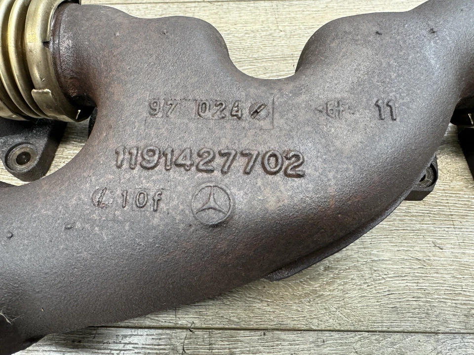 Правый выпускной коллектор со стороны пассажира 1993-99 Mercedes W140 Coupe S500 400SEL V8 - Изображение 2 из 4