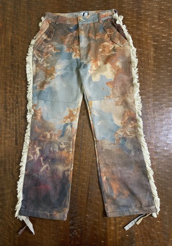 NWT Maniere De Voir Size US 6/UK 10 Art Print Corset Top & Matching Cargo Pants - Picture 15 of 24