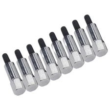 8 pc SET CHROME VALVE COVER BOLT SET FITS CHEVY 283 305 327 350 383 SBC STUD KIT