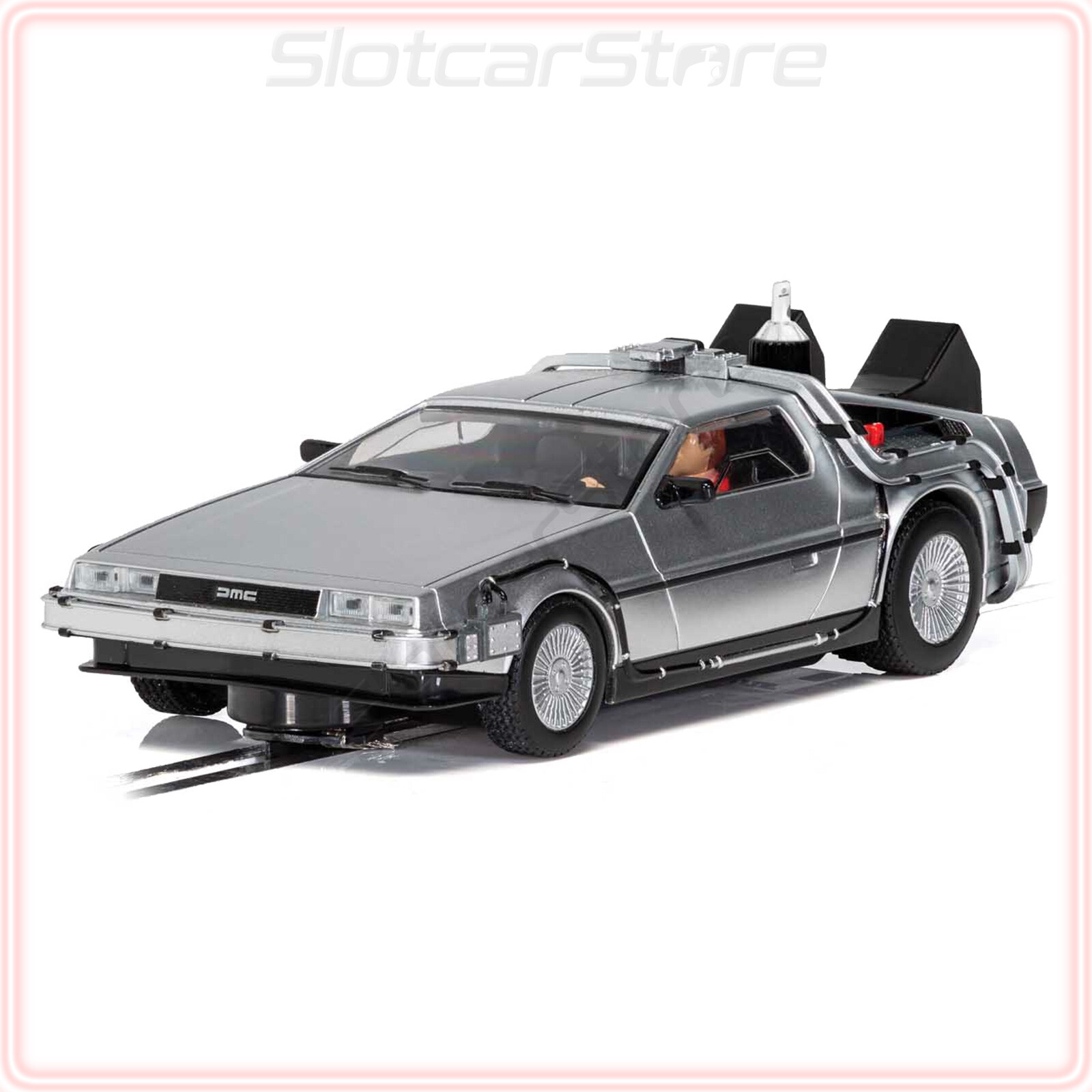 Scalextric C4249 DeLorean DMC-12 Back to the Future 2 132 Auto Slotcar Licht