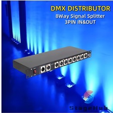 8 Way DMX Distributor for Stage Lighting Singal Splitter dmx512 Signal Amplifier