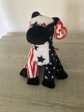 TY BEANIE BABIES LEFTY 2000 - ERRORS - DONKEY - NWT - KOREAN MARKET