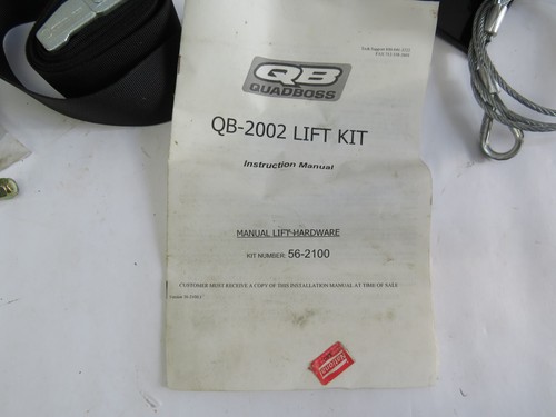 Quadboss QB-2002 Pile Driver Manual snowplow Lift for ATV NEW IN BOX 56-2100 - Picture 2 of 6