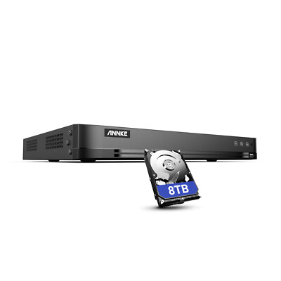 ANNKE 5IN1 16CH HD 8MP DVR Security 4K Video Recorder H.265+ Email Alert Access