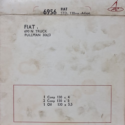Series Segments Piston Bands STD 130 mm Fiat 690 N Perfect Circle 6956 - Picture 2 of 8