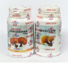 Gano Excel Excellium 90 + Ganoderma Lucidum 90 Capsules Lingzhi Reishi NEW USA