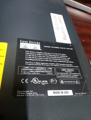 Cisco Model 7400ASR Multi-Channel Router 