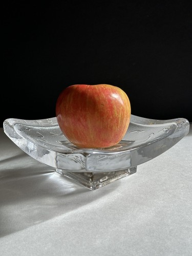 Kosta Boda Bertil Vallien Domino Series Silver Love Swedish Art Glass Bowl 1990s - Picture 21 of 21
