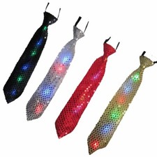 Neck Tie with Flashing LED Lights