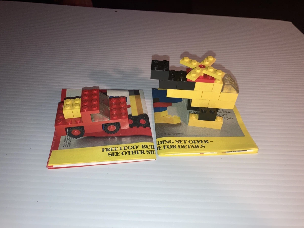 Lot Of 2 Vintage McDonalds Happy Meal Lego Sets From 1984