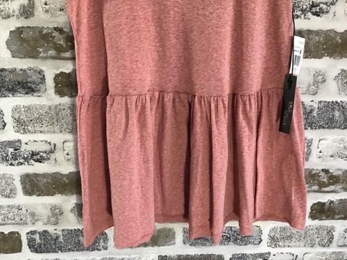 Stitch Star ~ Juniors Size S ~ Pink V-Neck Peplum Style Stretch Tank Top ~ NEW - Picture 2 of 4