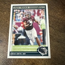 Ainias Smith .. ROOKIE .. Texas A&M Aggies / Eagles .. 2024 Score Card 387. rookie card picture