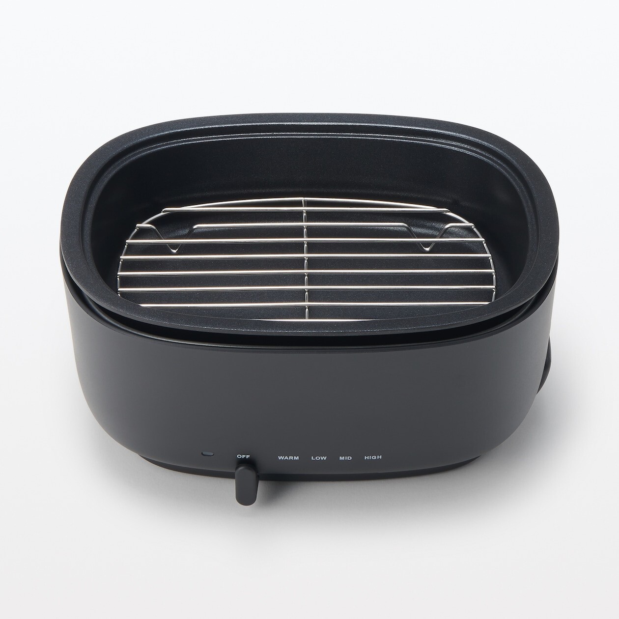 MUJI Deep Grill Pot MJ-HPFK2 Nonstick Cookware Electric New Model Black #704EK48