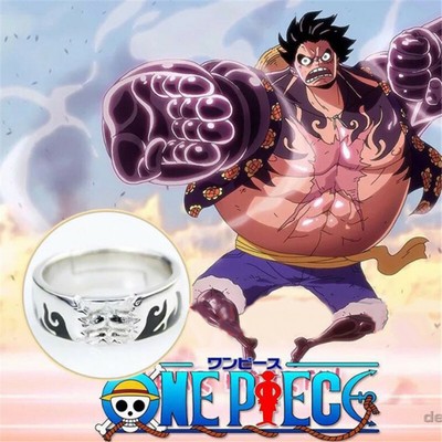 One Piece Monkey D Luffy Ring 925 White Gold Cos Christmas Gift Adjustable Boy Ebay