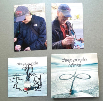 DEEP PURPLE ''Infinite''  In-person  signed CD Autogramm inkl. Fotos