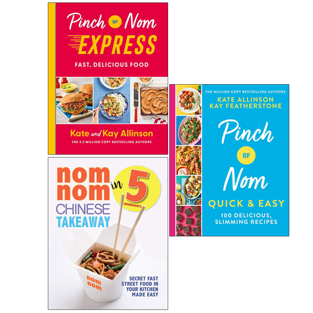 Pinch of Nom Express [HB], Nom Nom Chinese, Quick & Easy [HB] 3 Books Set
