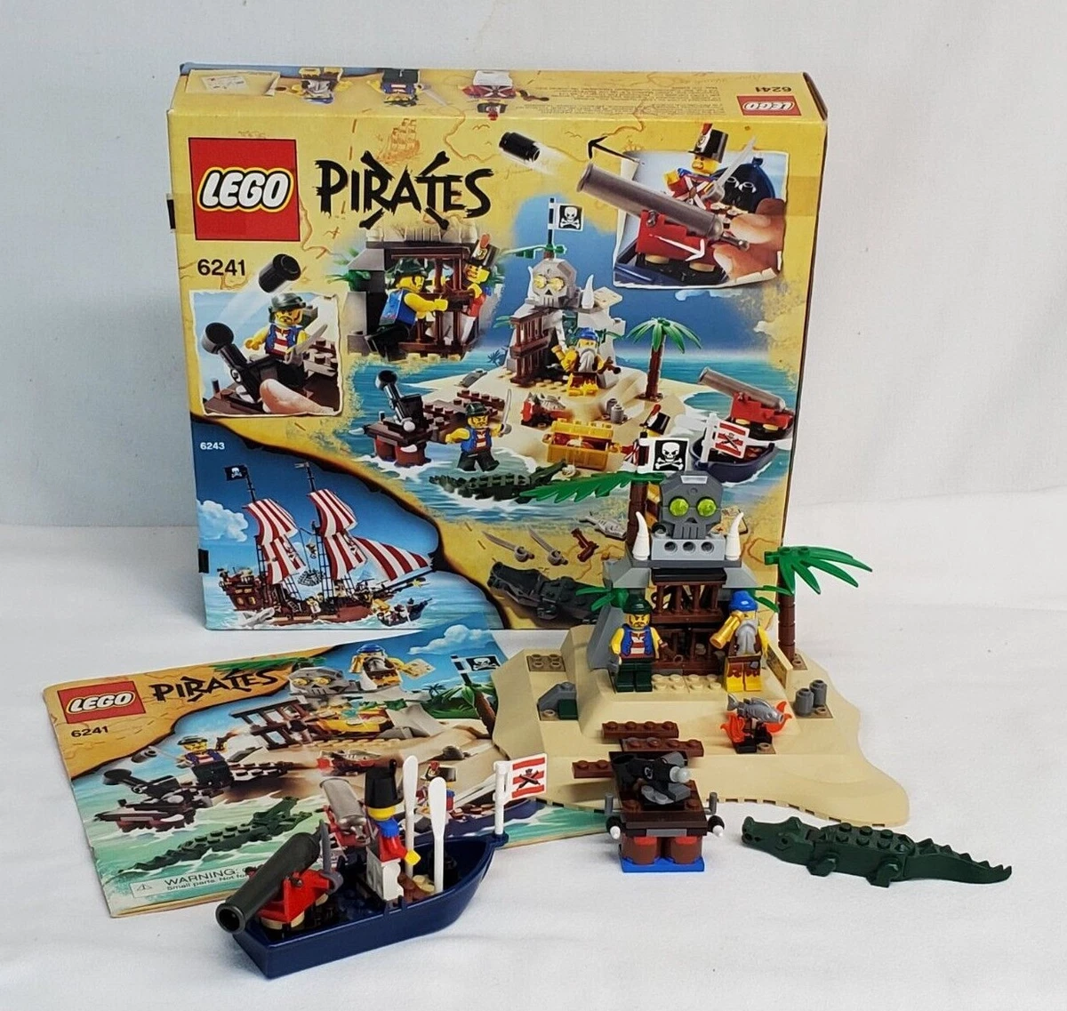 Lego Pirates LOOT ISLAND #6241 100% COMPLETE in BOX w Manual & MINIFIGS