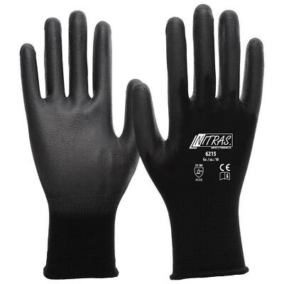 Arbeitshandschuhe Nitras PU-Beschichtung | 240 Paar | schwarz | Gr. 6-11
