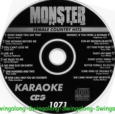 FEMALE COUNTRY MONSTER HITS KARAOKE CD G VOL-1071 Terry Clark IN WHITE SLEEVES