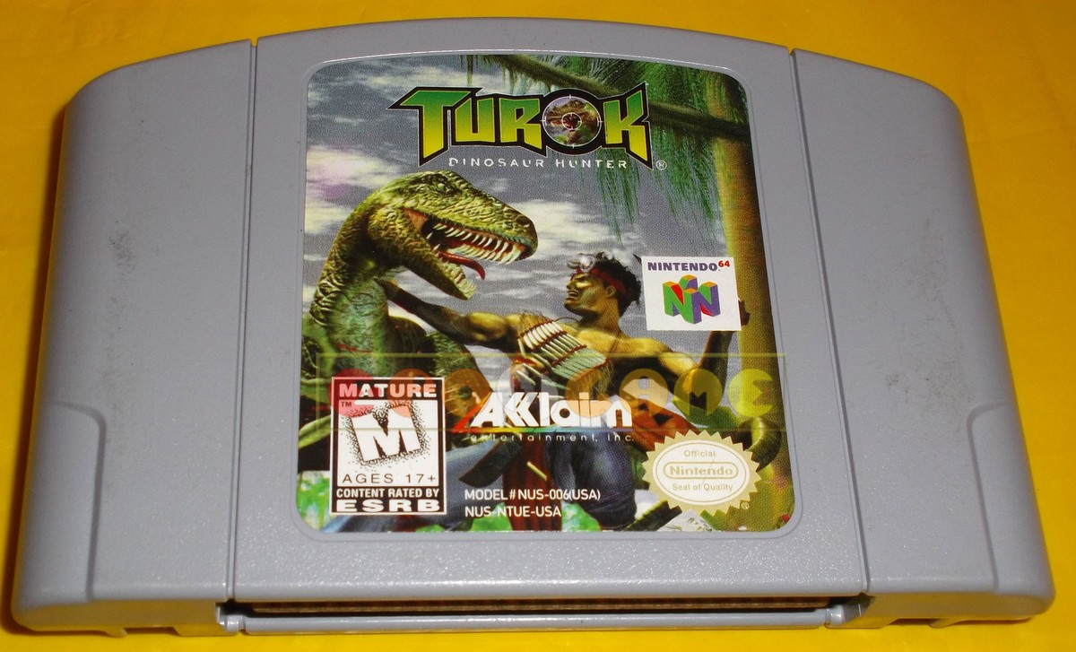 TUROK DINOSAUR HUNTER Nintendo 64 N64 Versione Americana