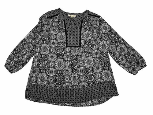 Les Serein Perri Top Womens Black and White Size Large NWT - Picture 4 of 8