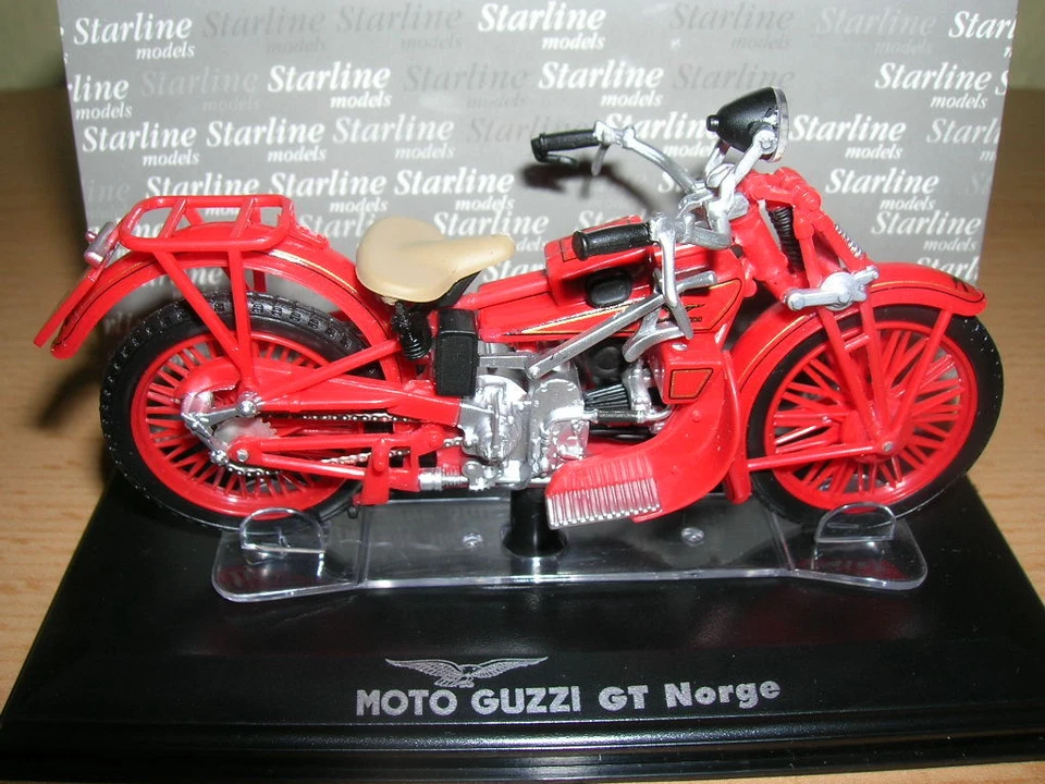 Starline Moto Guzzi GT Norge rot red 1:24 Motorrad Motorbike Neu + OVP - Bild 2 von 3