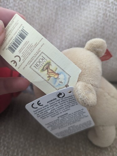 Classic Pooh Bear GUND Pull Toy Red Balloon Musical Crib Toy With Tags - Picture 6 of 10
