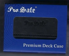 Pro Safe Black Premium Deck Case Gaming Card Holder Magnetic Storage Box Qty 2