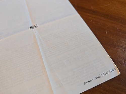 1975 Nikon NIKKOR 50mm F1.4 F2s Era Instruction Manual Nippon Kogaku Book F2 - Picture 4 of 6