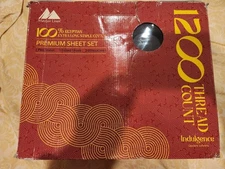 Mayfair Linen 100% Egyptian Cotton Indulgence Sheet Set Queen 1200 TC Gray $130