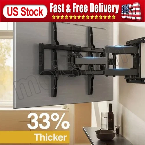 TV Wall Bracket Mount Swivel Tilt for 32 40 42 46 50 55 60 65" TVs Full Motion