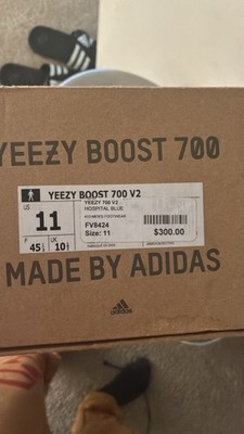 Size 11- adidas Yeezy Boost 700 V2 Hospital Blue