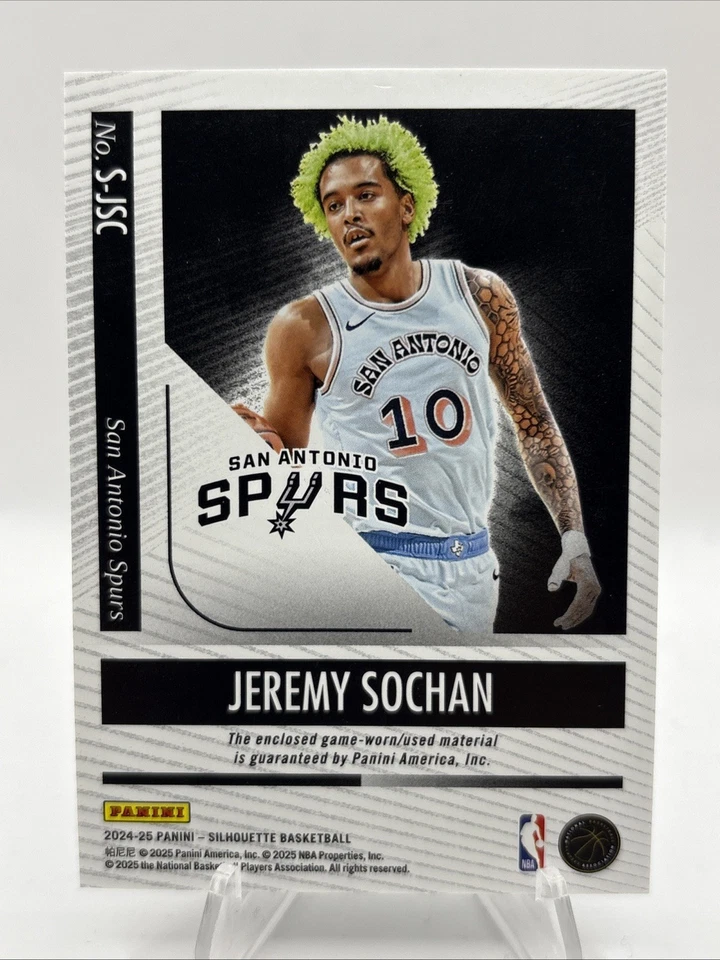 Parche Bill Russell Silhouette 2024 Jeremey Sochan 1/1 -A Foto 2 de 2