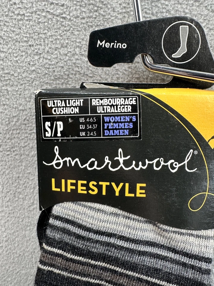 Calcetines Smartwool Mujer Pequeños Arábica II Rayas Crew Estilo de Vida Ultraligero Merino Foto 3 de 4