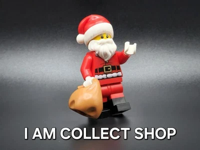 LEGO MINIFIG MINIFIGURES SANTA CLAUS CHRISTMAS PERE NOËL AVEC HOTTE SAC (NEUF)