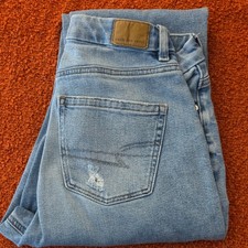 American Eagle Outfitters Distressed Straight...