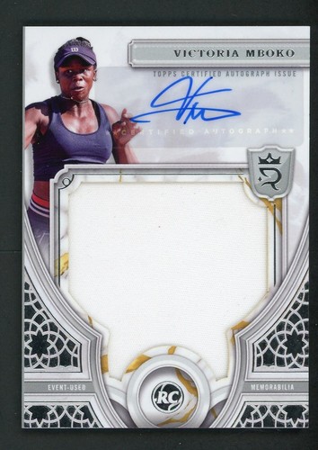 2024 Topps Royalty Tennis Victoria Mboko Rookie Patch Autograph /75