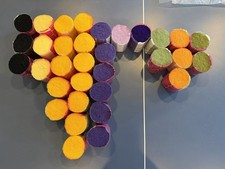 Lot Of Mary Maxim Rug Yarn 34 Count Various Colors