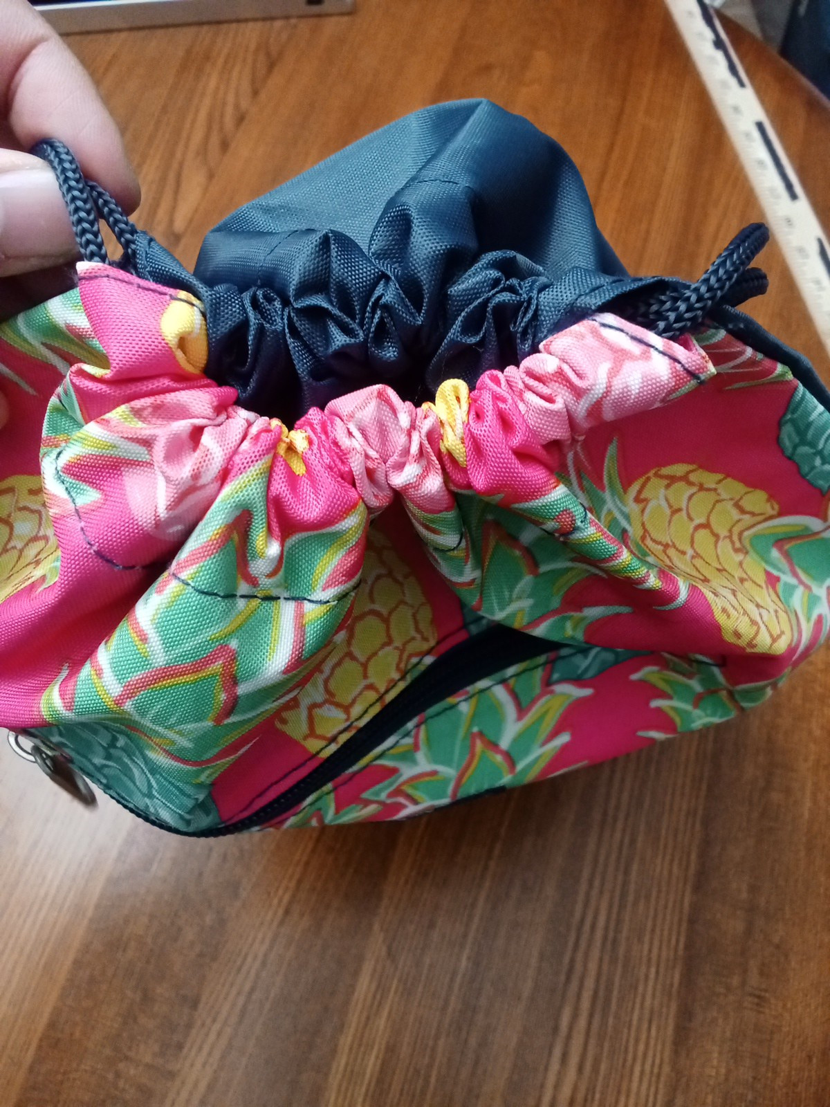 Simply Southern Draw String Backpack Pineapple - image 8