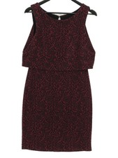 Oasis Bodycon Midi Dress M in Black