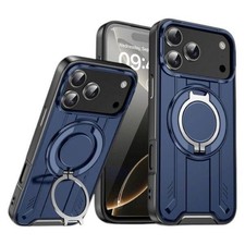 iPhone 17 Pro Max - Large Rotate Magnetic Ring Stand Case - Blue