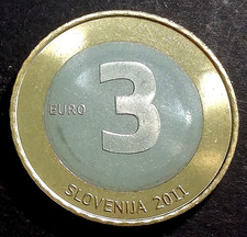 Slovenia 3 Euros 2011 KM-101 (Independence, 20th Anniversary) UNC