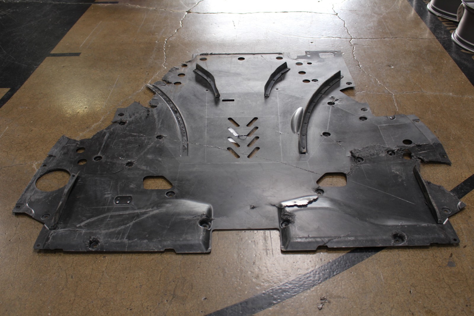 Ferrari 296 GTB, Rear Lower Under Tray, Used, Heavy Dmg, P/N 904530
