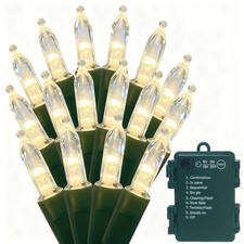 Best ITICdecor Battery Operated Christmas Lights 16 FT 50LED Mini String Lights